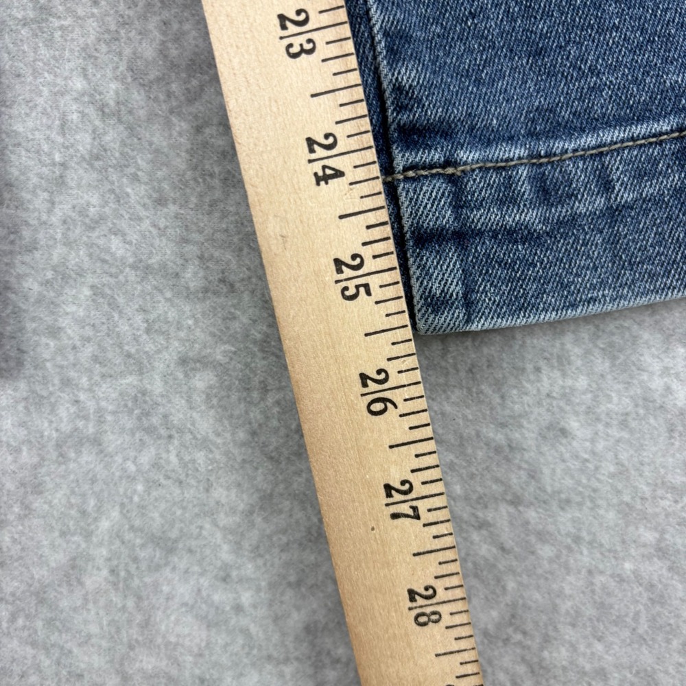 Gloria Vanderbilt Wide Leg Jeans Womens 4 Blue High Rise Dark Wash Cropped Boho - Picture 7 of 10